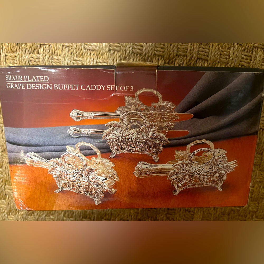 Silver Plated Buffet Caddy